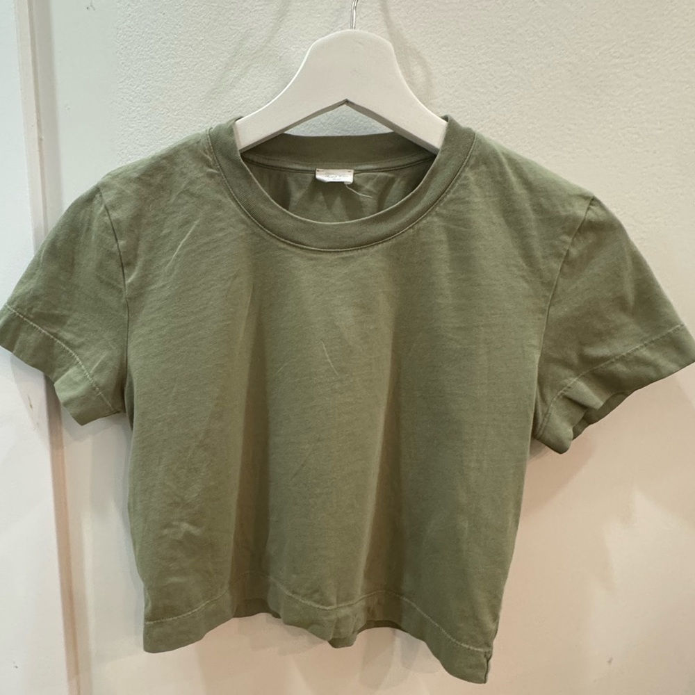 Wilfred Sage Green Crop Top